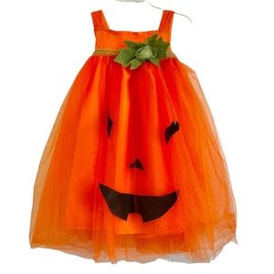 Pottery Barn Kids Halloween Pumpkin Tutu Dress Girls Size 7 - 8